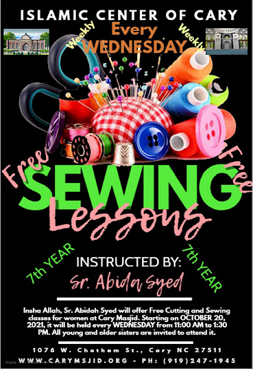 FREE Sewing Lessons by Sr. Abida