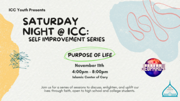 ICC Youth Saturday Night @ ICC: Self Improvement Series