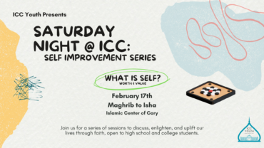 ICC Youth Saturday Night @ ICC: Self Improvement Series