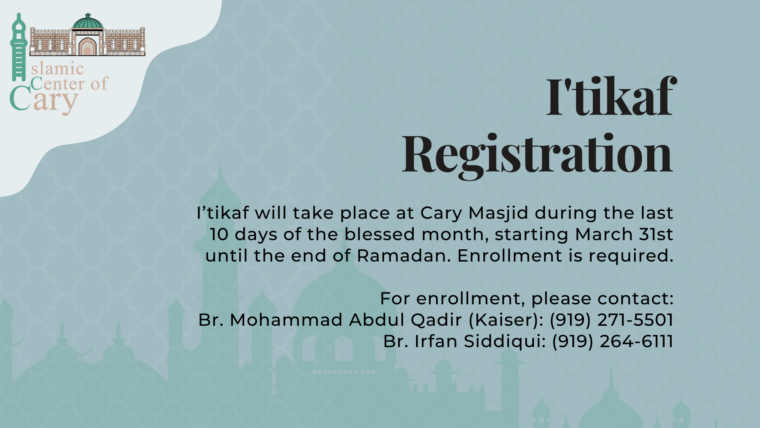 Itikaf Registration