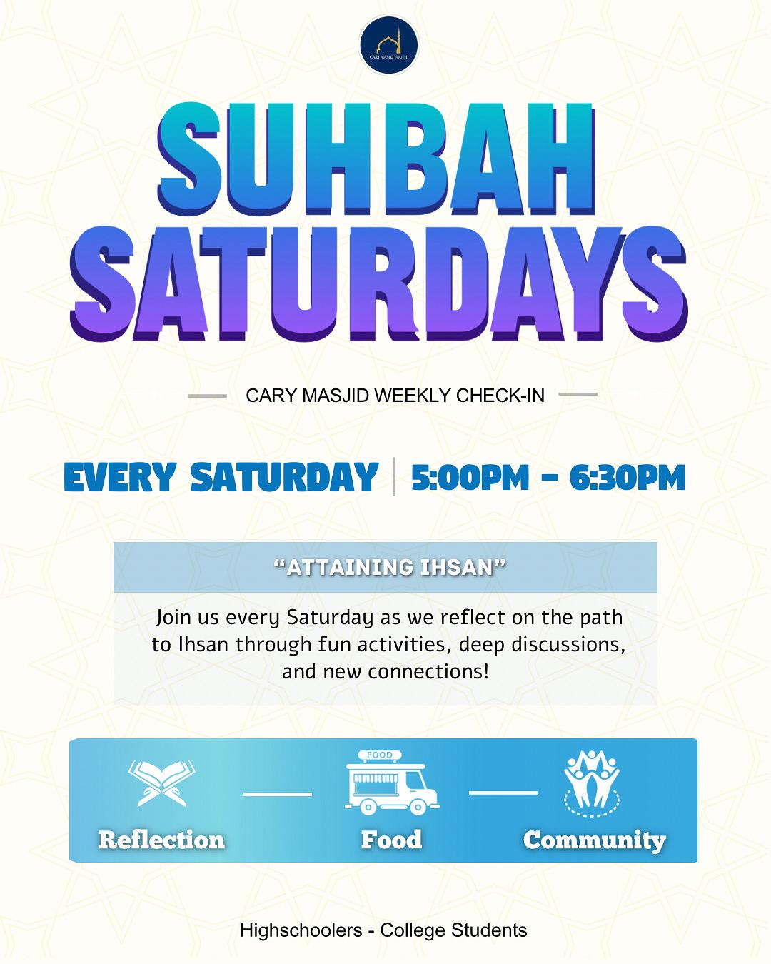 Suhbah Saturdays