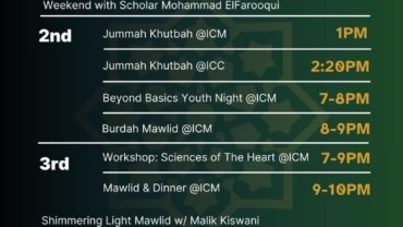 Ihsan Fellowship Event Calendar